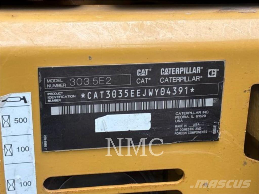 CAT 303.5E2 Paletli ekskavatörler