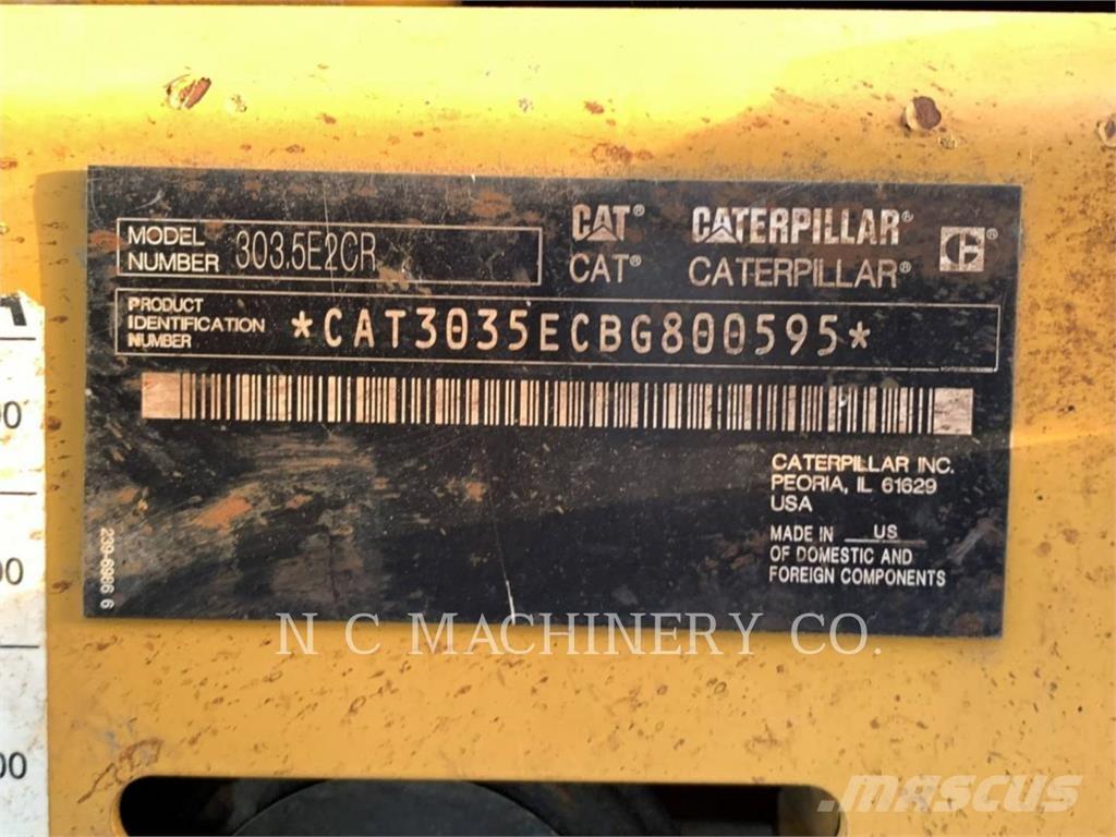 CAT 303.5E2CRN Paletli ekskavatörler