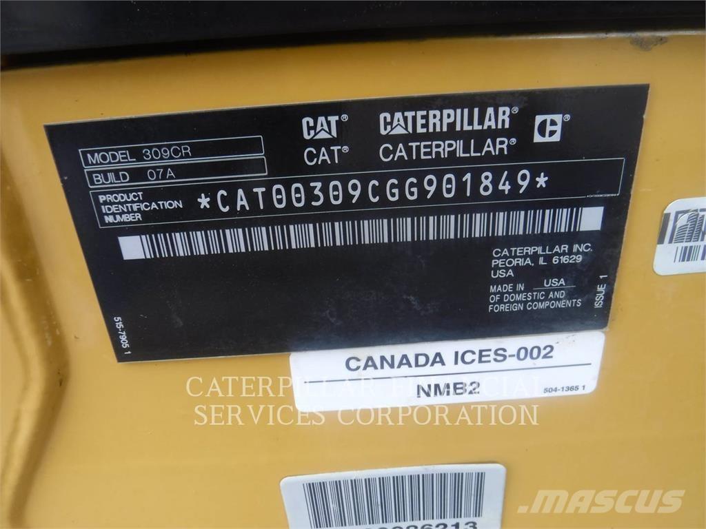 CAT 309-07CR Paletli ekskavatörler