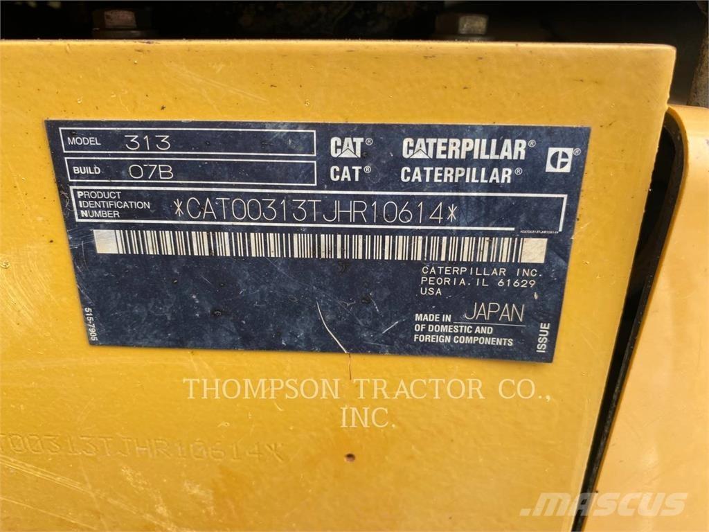CAT 313 Paletli ekskavatörler