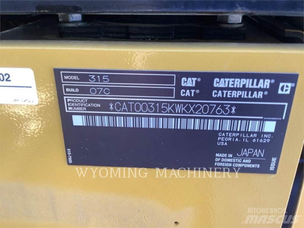 CAT 315 Paletli ekskavatörler