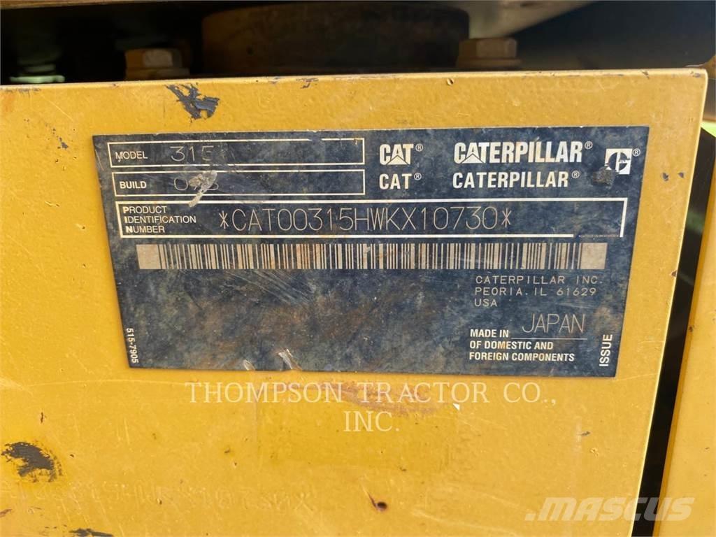 CAT 315 Paletli ekskavatörler