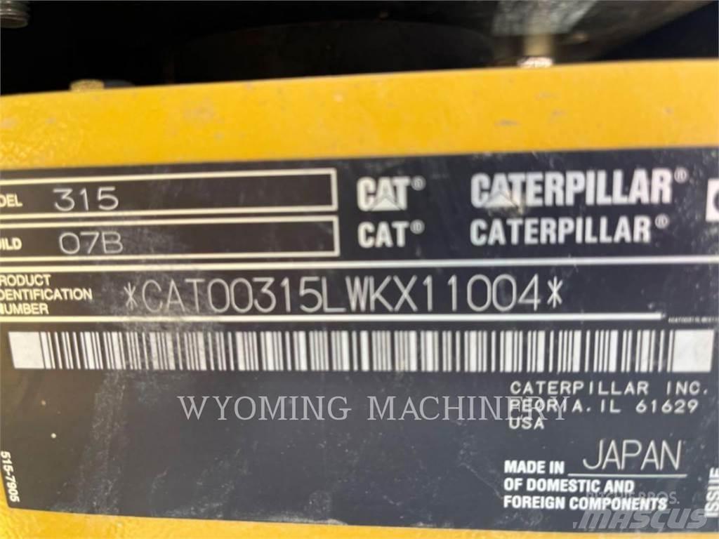 CAT 315 Paletli ekskavatörler