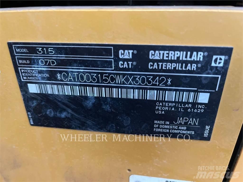 CAT 315 CF Paletli ekskavatörler