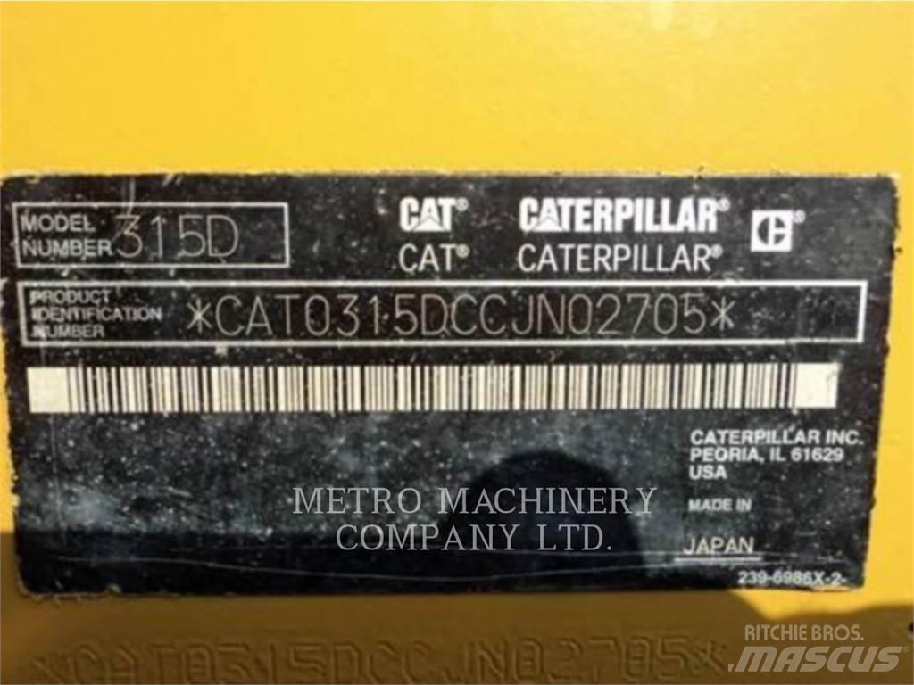 CAT 315DL Paletli ekskavatörler
