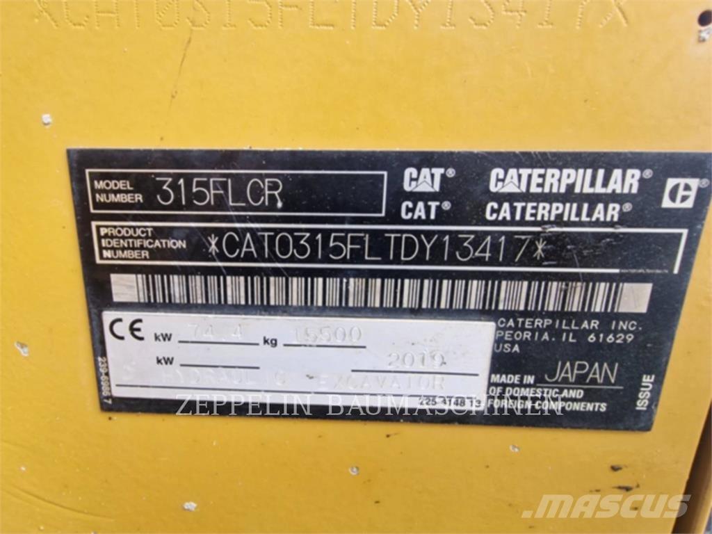 CAT 315FL Paletli ekskavatörler