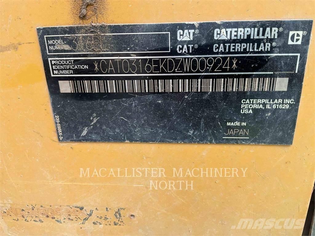 CAT 316EL Paletli ekskavatörler