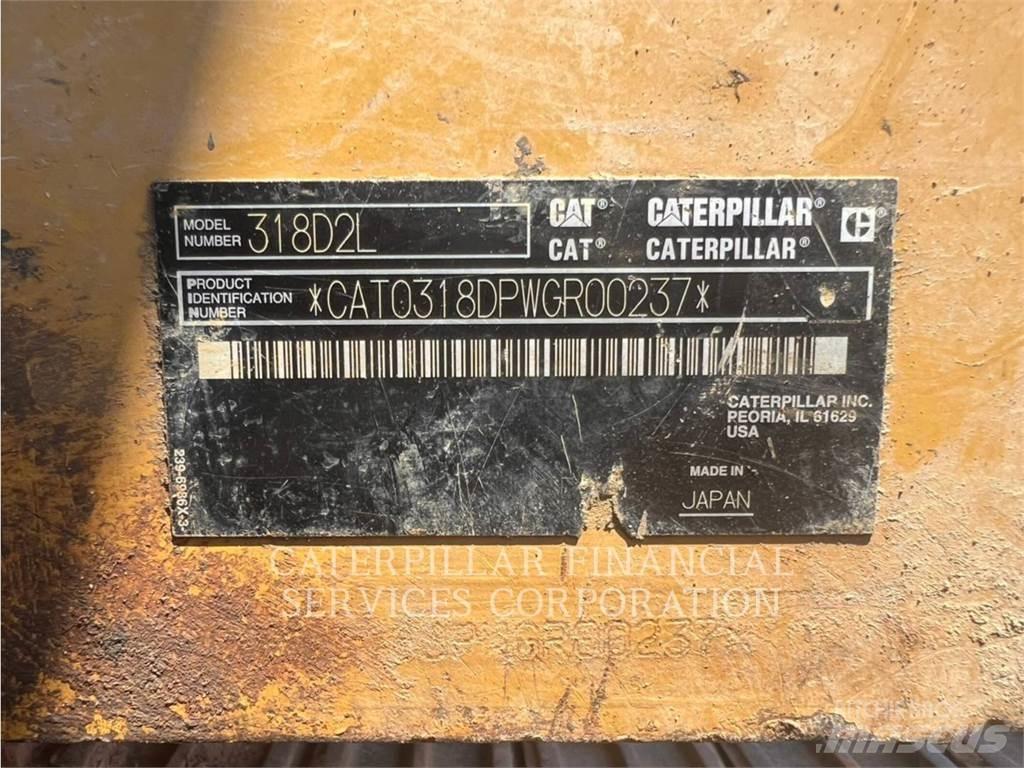 CAT 318D2L Paletli ekskavatörler