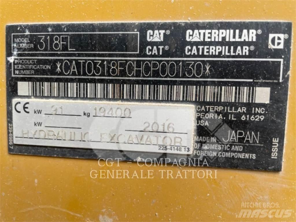 CAT 318F Paletli ekskavatörler