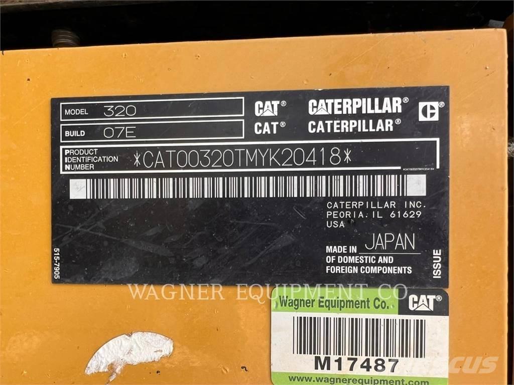 CAT 320 Paletli ekskavatörler