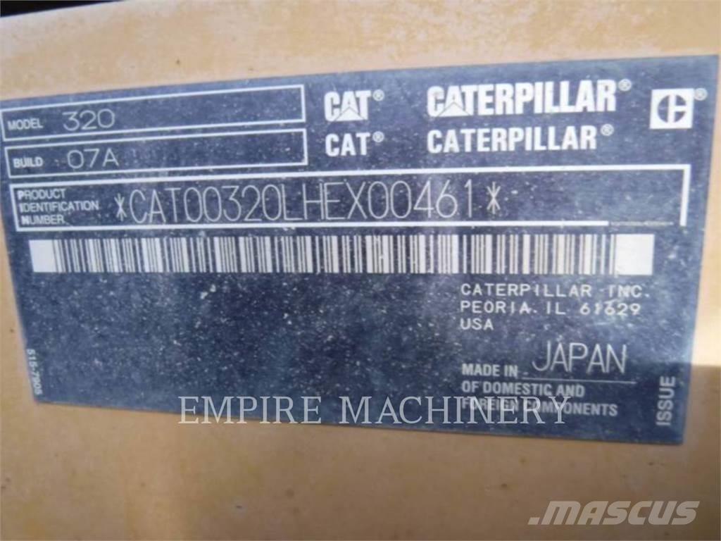 CAT 320-07 P Paletli ekskavatörler