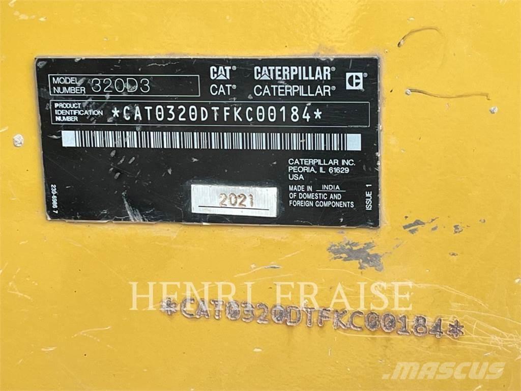 CAT 320D3 Paletli ekskavatörler
