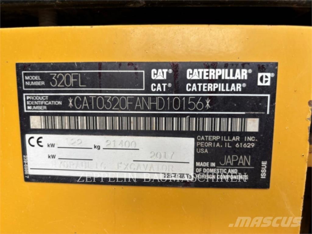 CAT 320FL Paletli ekskavatörler