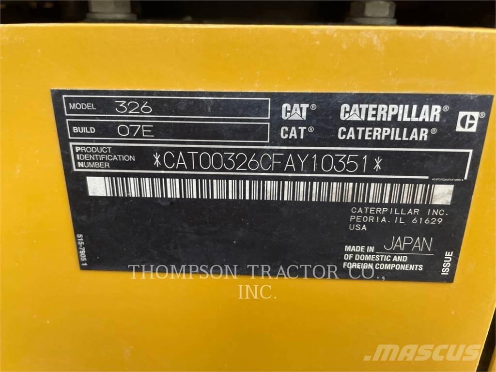 CAT 326 Paletli ekskavatörler