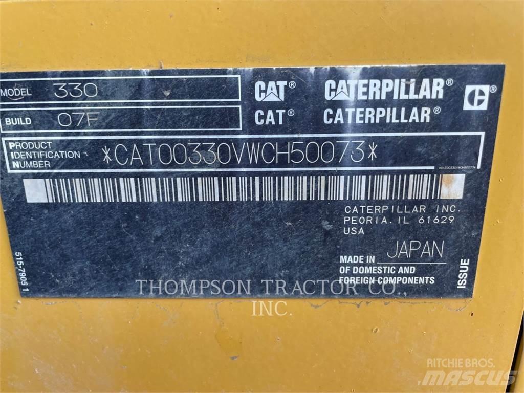 CAT 330 Paletli ekskavatörler
