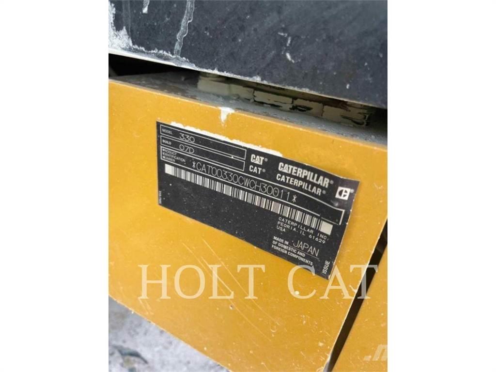 CAT 330 TC Paletli ekskavatörler