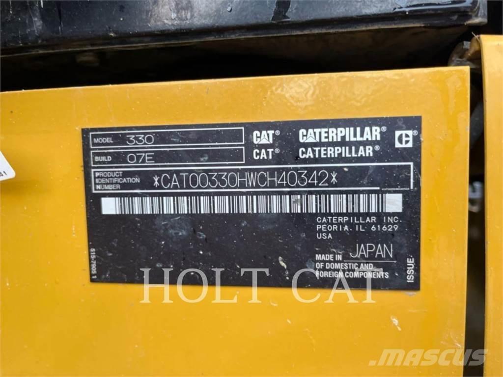 CAT 330 TC Paletli ekskavatörler