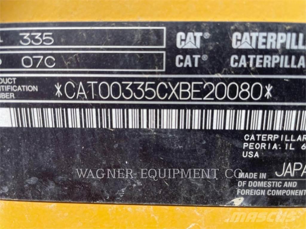 CAT 335 Paletli ekskavatörler