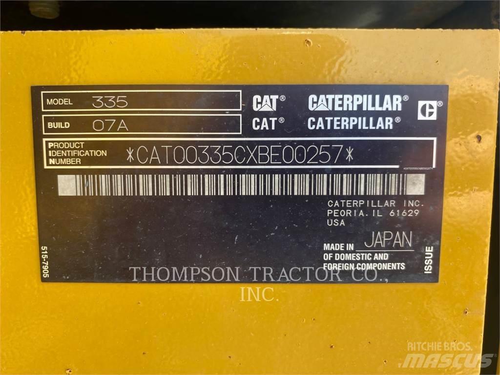 CAT 335 Paletli ekskavatörler