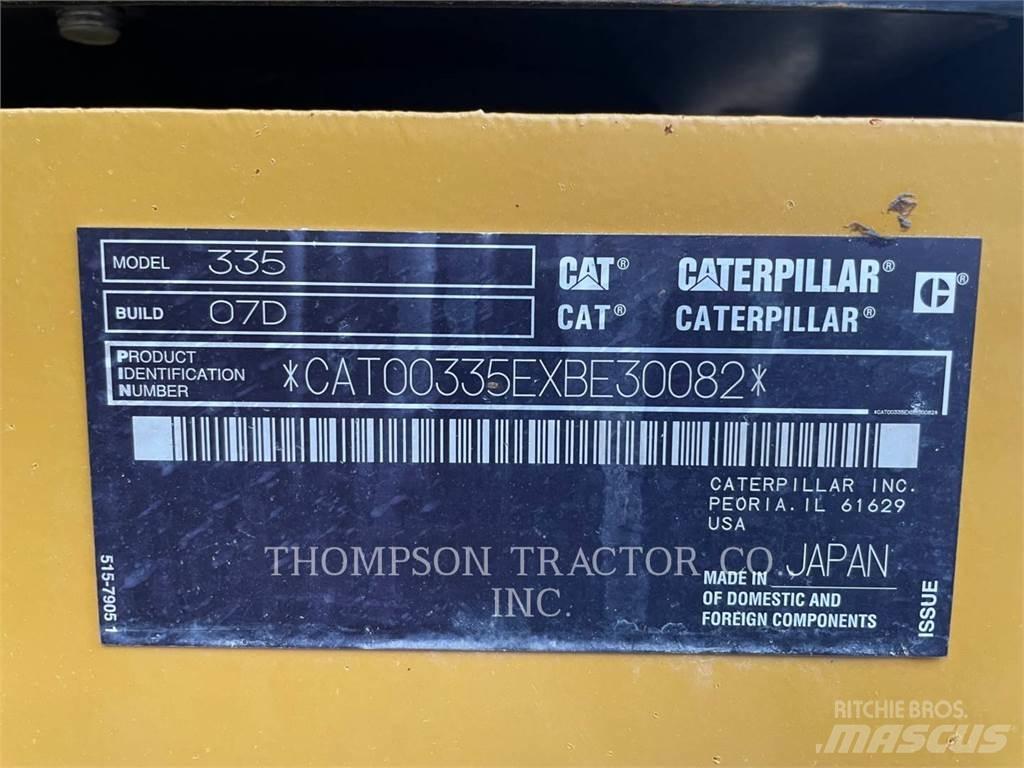 CAT 335 Paletli ekskavatörler