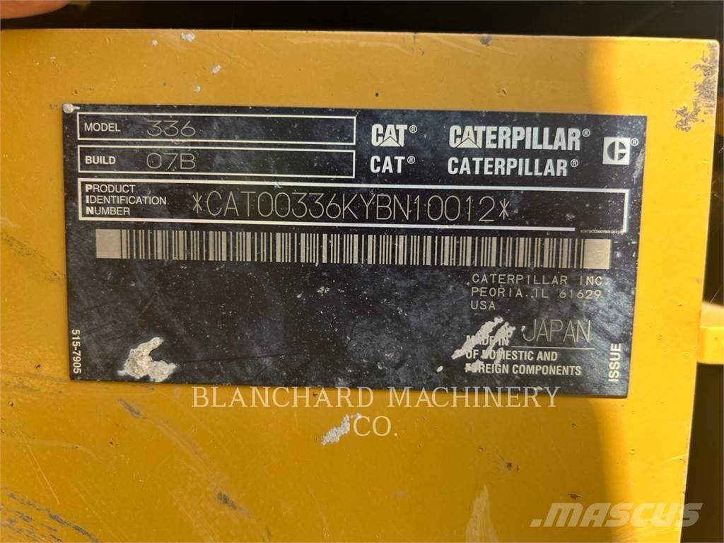 CAT 336 Paletli ekskavatörler