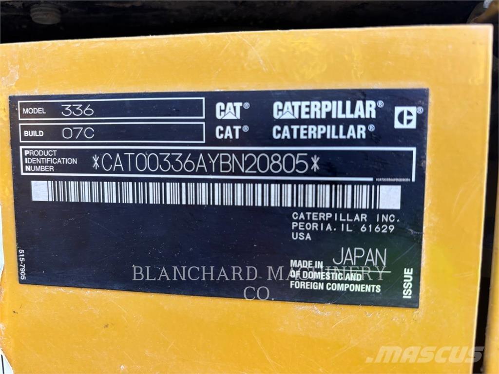 CAT 336 Paletli ekskavatörler