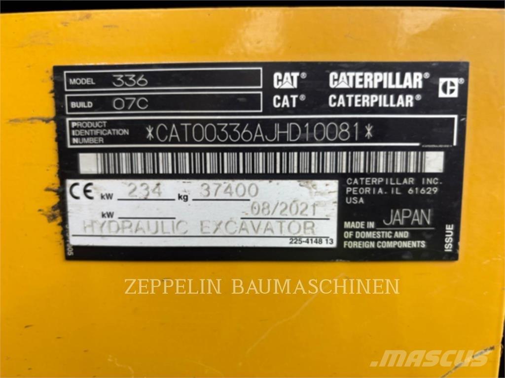 CAT 336-07C Paletli ekskavatörler