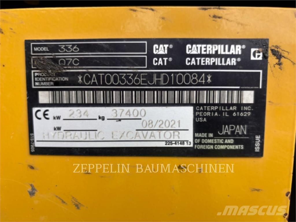 CAT 336-07C Paletli ekskavatörler
