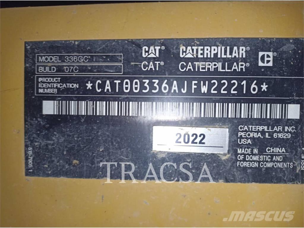 CAT 336-07GC Paletli ekskavatörler