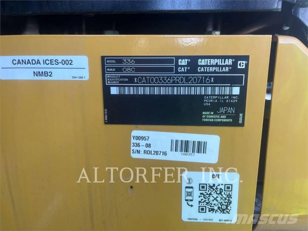 CAT 336-08 Paletli ekskavatörler