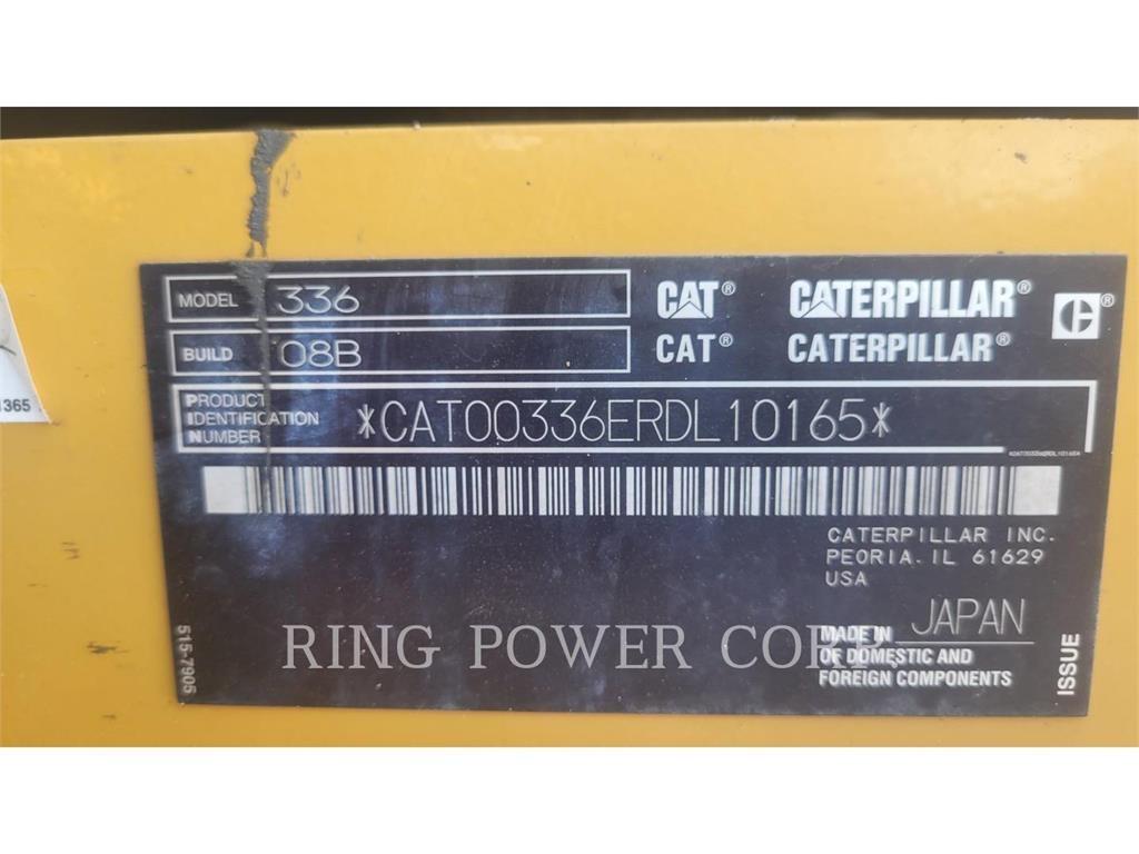 CAT 336-08 Paletli ekskavatörler