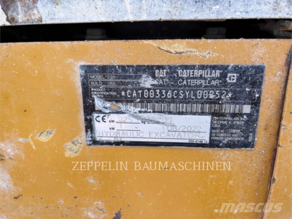 CAT 336-08 Paletli ekskavatörler