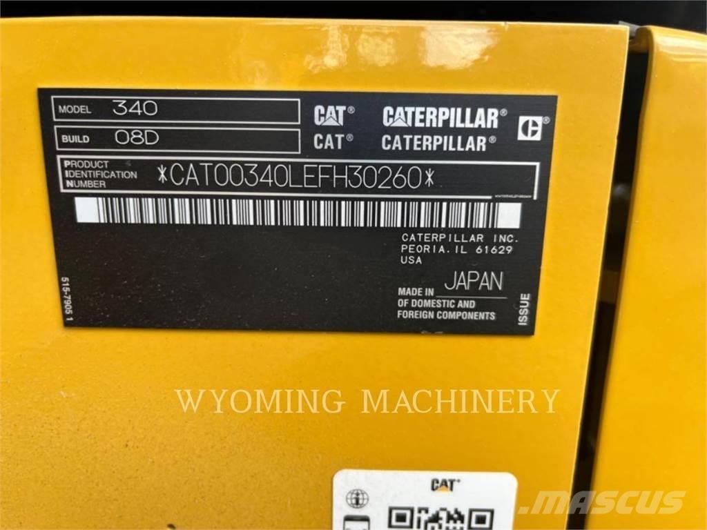 CAT 340 Paletli ekskavatörler