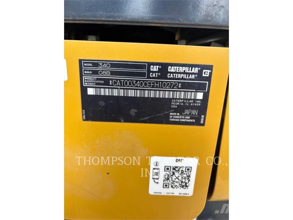 CAT 340 Paletli ekskavatörler