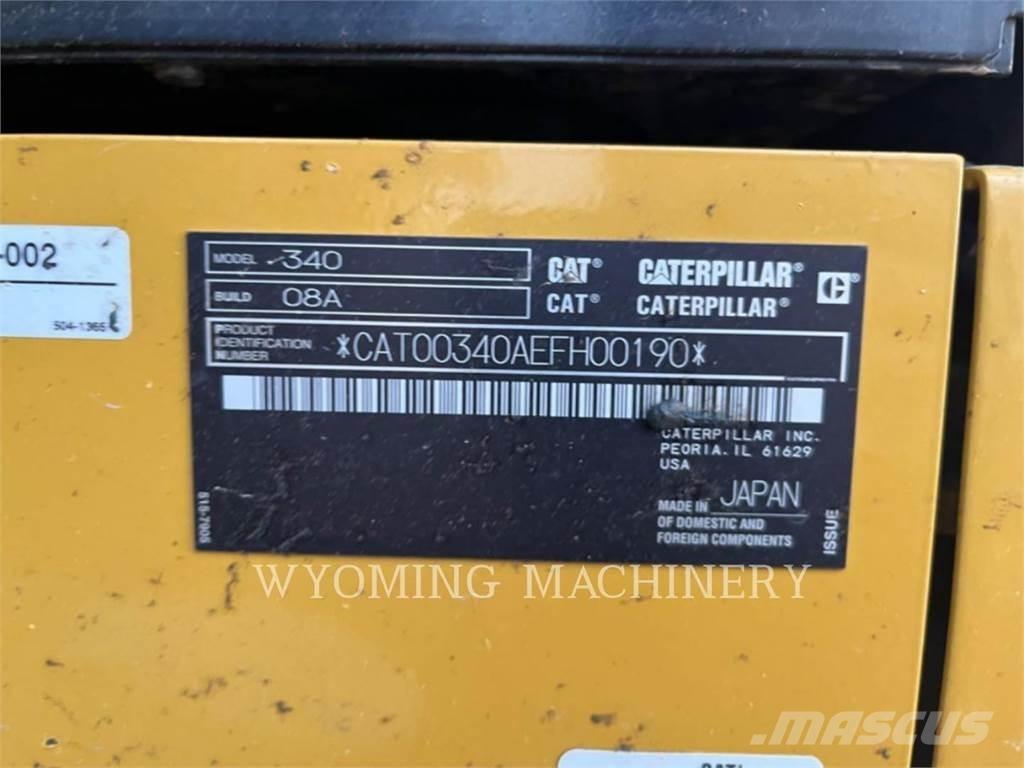 CAT 340 Paletli ekskavatörler