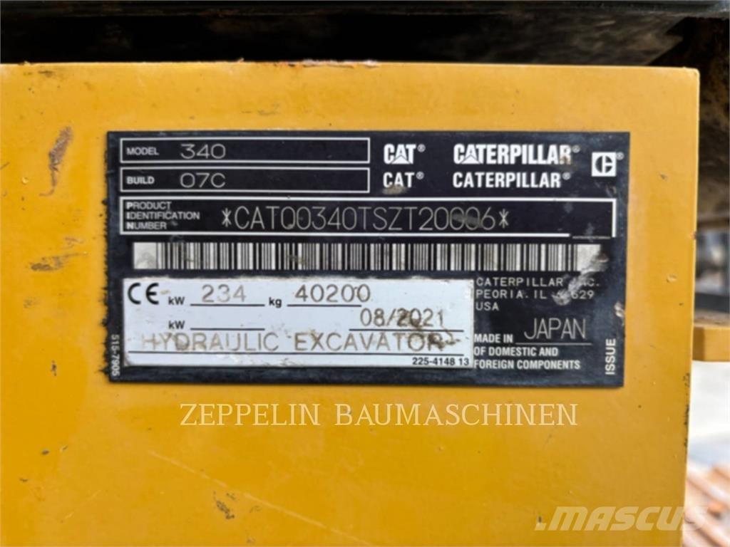 CAT 340-07A Paletli ekskavatörler