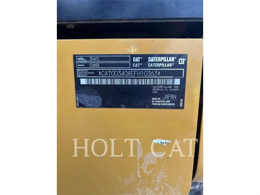 CAT 340 10 TC Paletli ekskavatörler