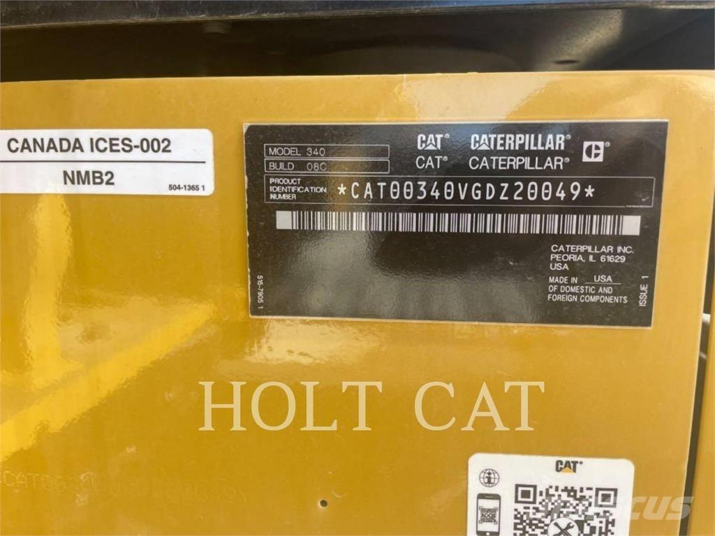 CAT 340 10 TC Paletli ekskavatörler