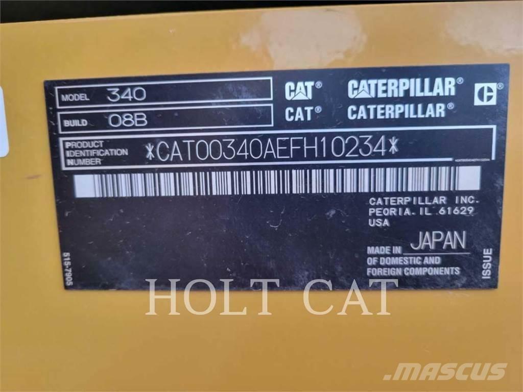 CAT 340 12 TC Paletli ekskavatörler