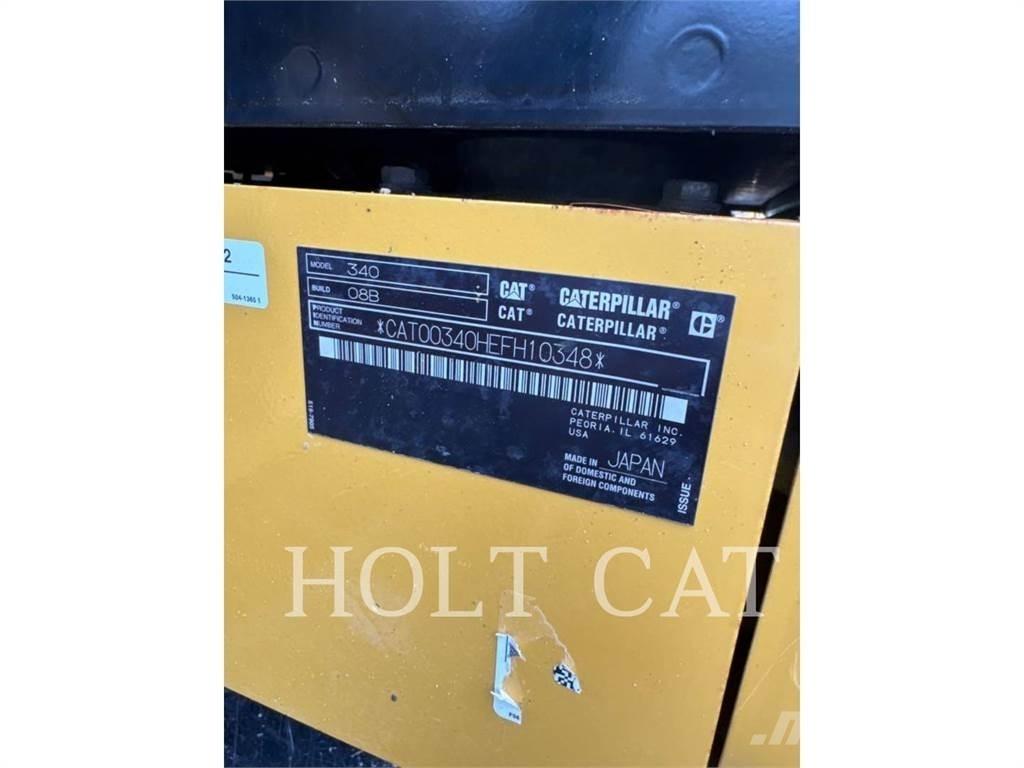 CAT 340 12 TC Paletli ekskavatörler