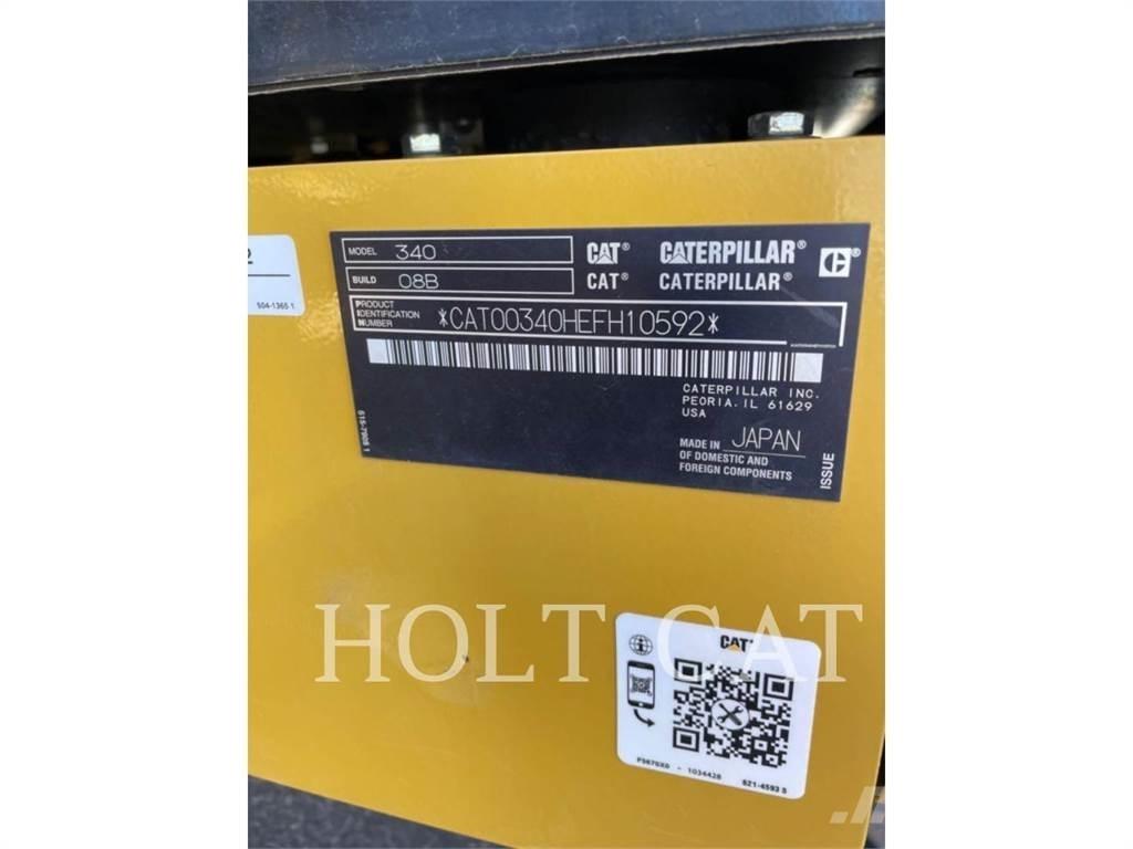 CAT 340 12 TC Paletli ekskavatörler