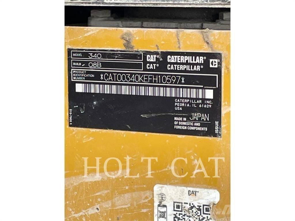 CAT 340 12 TC Paletli ekskavatörler