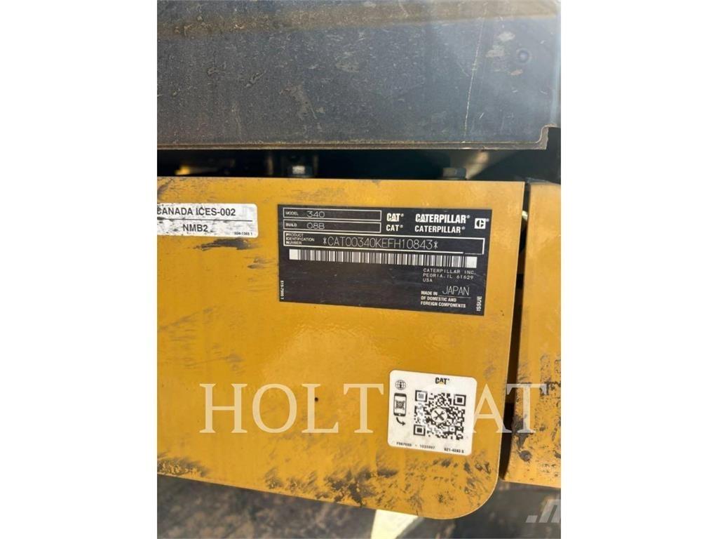 CAT 340 12 TC Paletli ekskavatörler