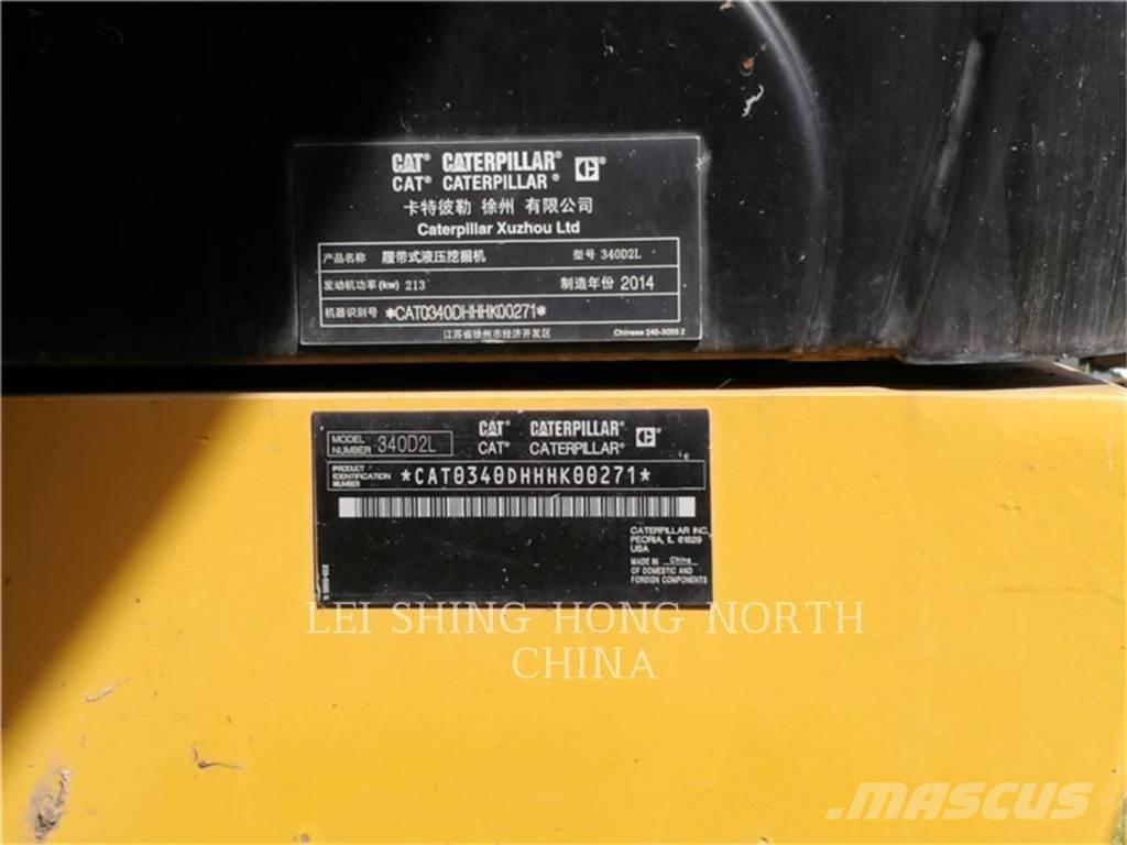 CAT 340D2L Paletli ekskavatörler