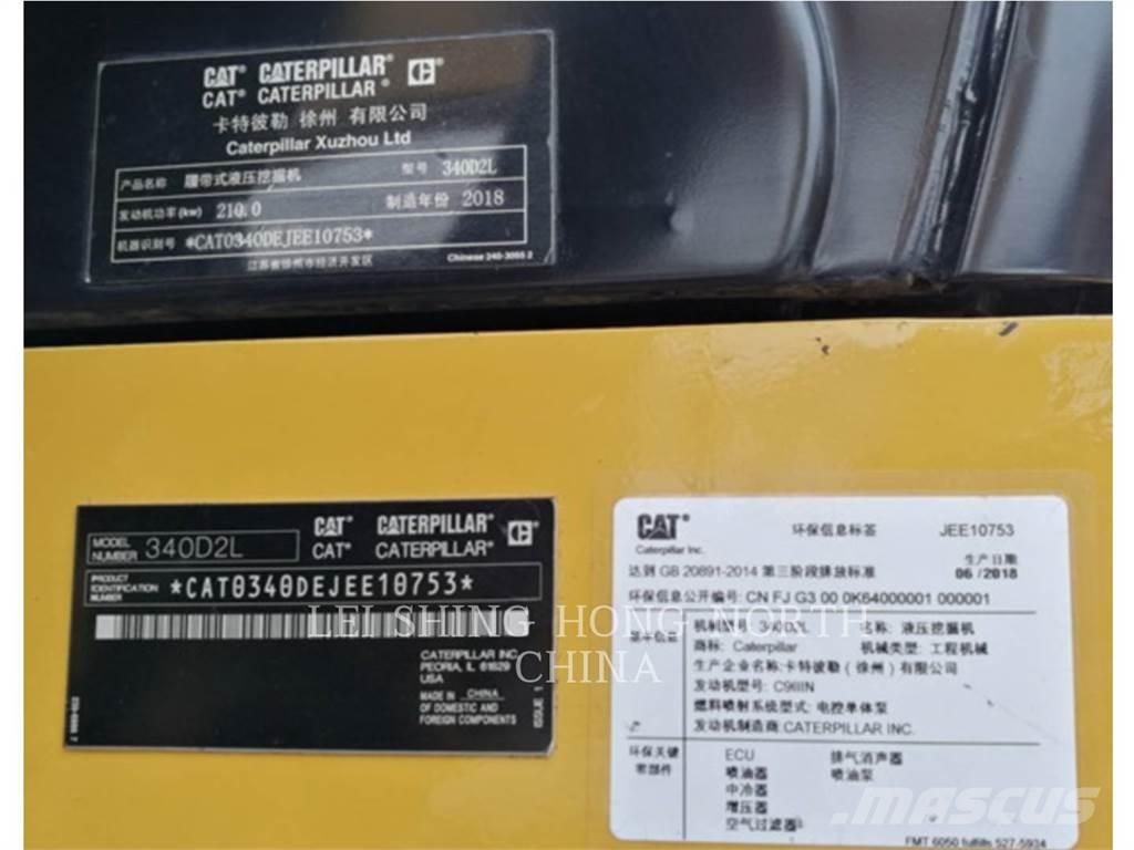CAT 340D2L Paletli ekskavatörler