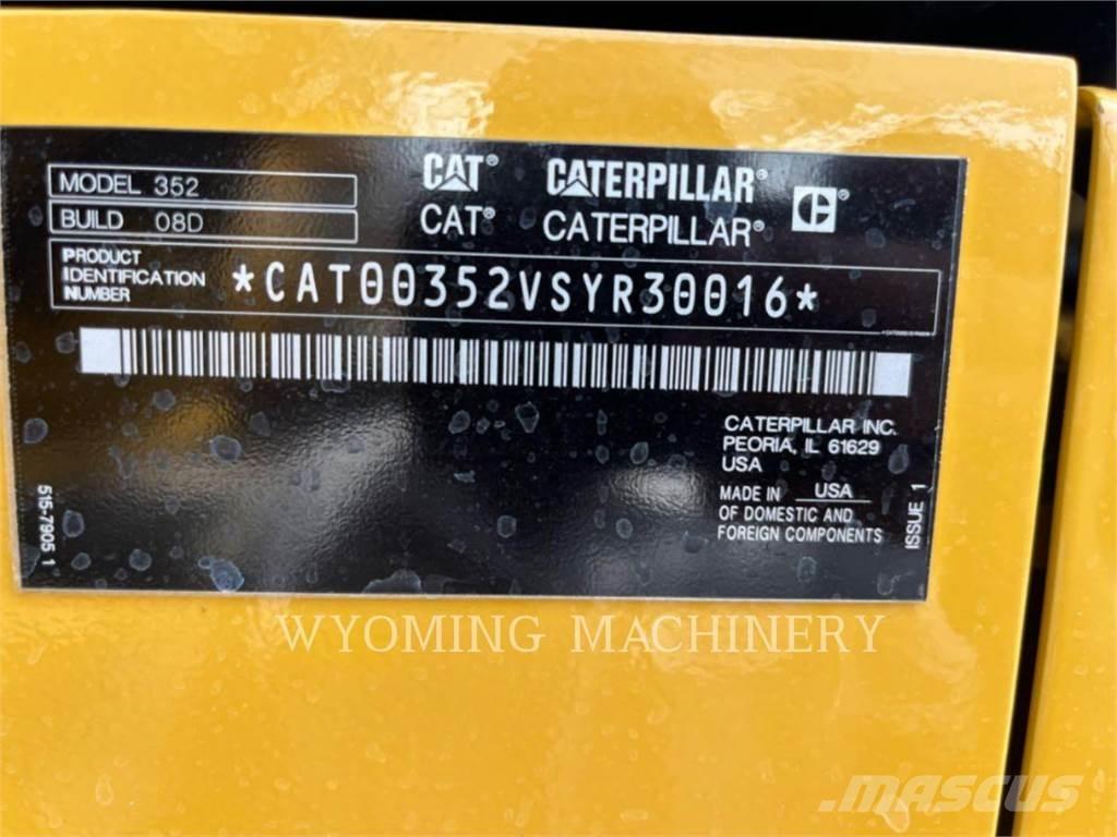 CAT 352 Paletli ekskavatörler