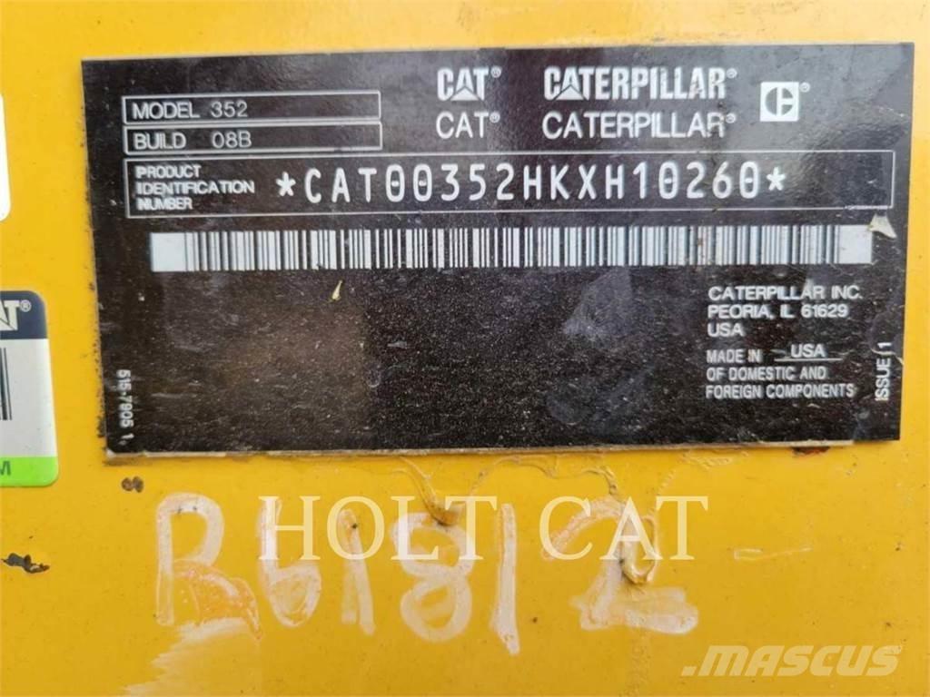 CAT 352 12 TC Paletli ekskavatörler