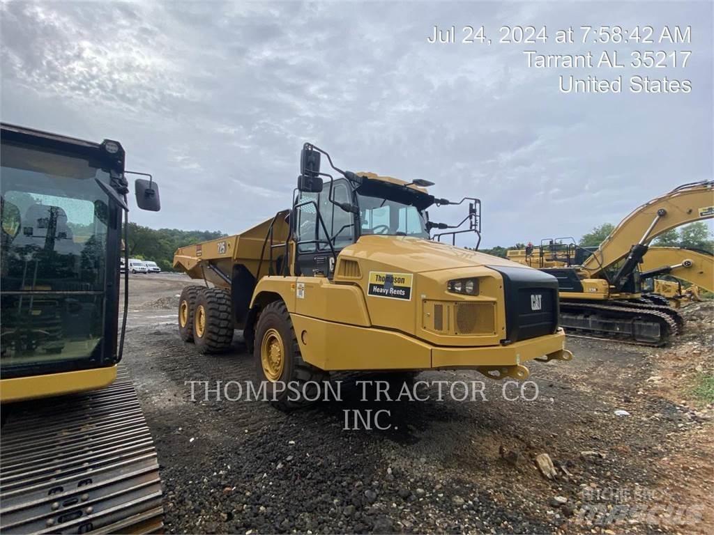 CAT 725 Belden kirma kaya kamyonu