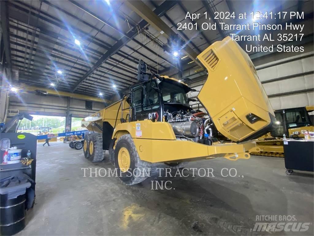CAT 725 Belden kirma kaya kamyonu