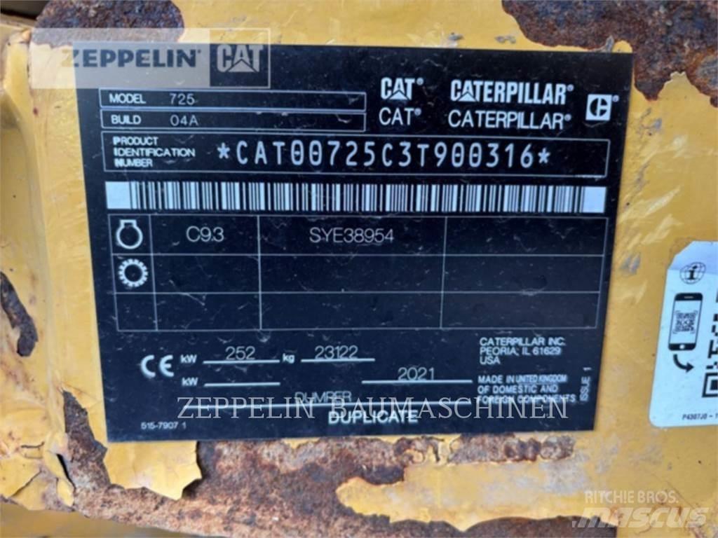 CAT 725-04A Belden kirma kaya kamyonu